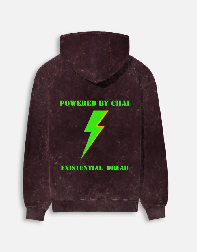 Unisex Acid Washed Hoodie - Chai Code Wear